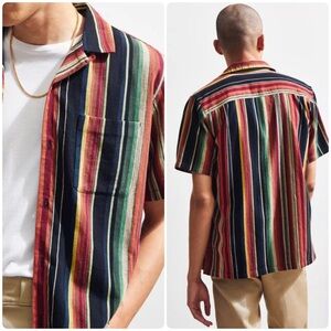 Urban Outfitters Colorful Striped Casual Shirt